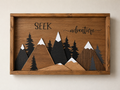 Seek Adventure Cabin Sign