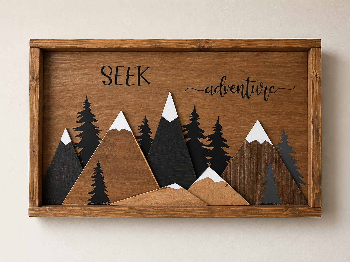 Seek Adventure Cabin Sign