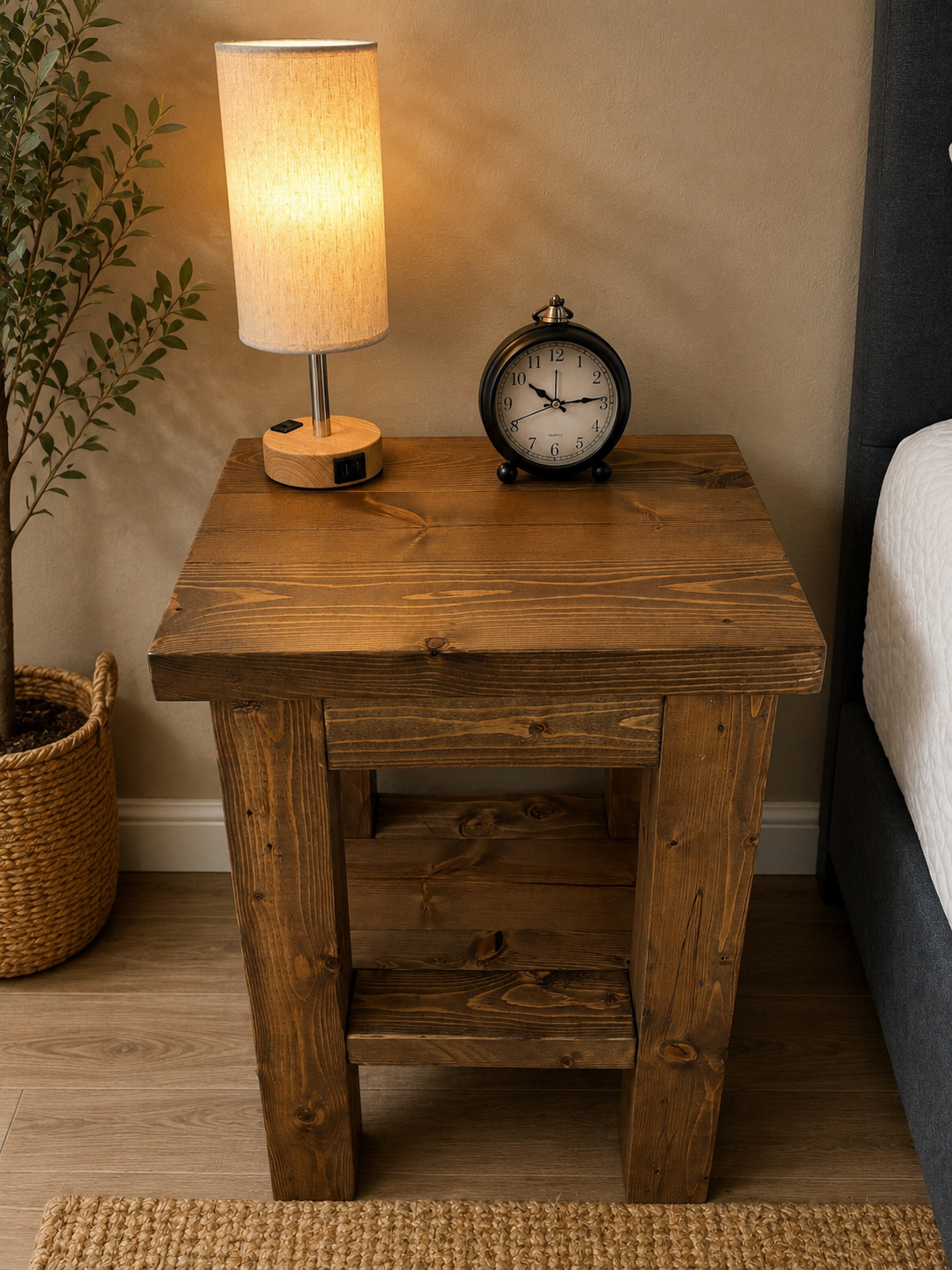 Handcrafted Rustic Side Table
