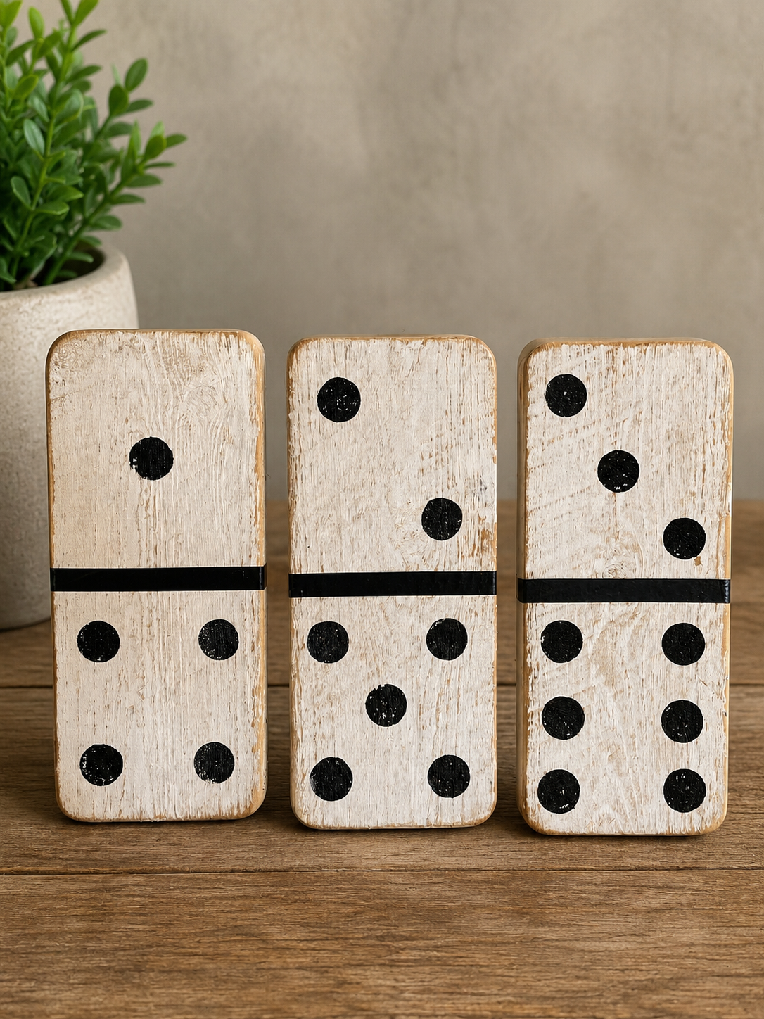 Rustic Domino Wall Art Set